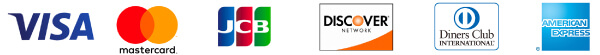 VISA mastercard JCB DISCOVER Diners Club AMERICANEXPRESS